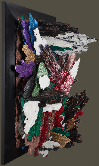 'Firehole' - acrylic paint sculpture