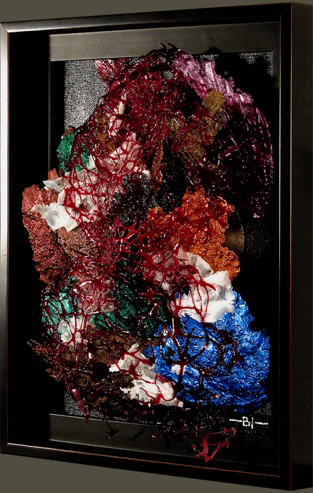 - acrylic paint sculpture - 'Buffalo Jump' 