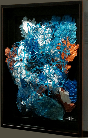 'Head Waters' - acrylic paint sculpture