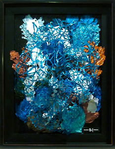 Head Waters Acrylic Paint Sculpture