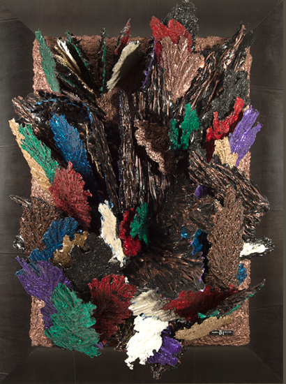 'In the Bob - Birch Creek' - acrylic paint sculpture