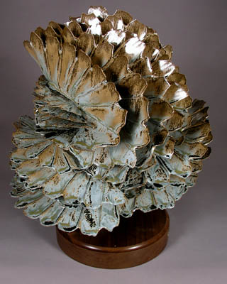 'Descending Autumn' - abstract ceramic sculpture