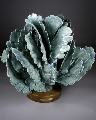 'Summer Sky' - abstract ceramic sculpture
